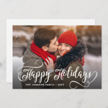 Modern God jul PHOTO Hälsning