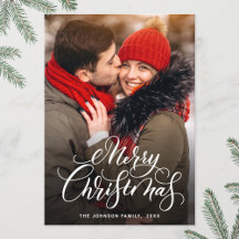 Modern God jul PHOTO Hälsning