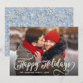 Modern God jul PHOTO Hälsning Julkort