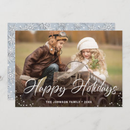 Modern God jul PHOTO Hälsning Julkort