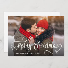 Modern God jul PHOTO Hälsning