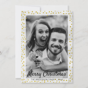 Modern God jul Photo Helgdag Card Julkort