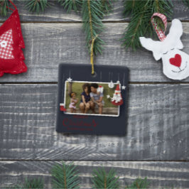 Modern God jul Photo Julgransprydnad Keramik