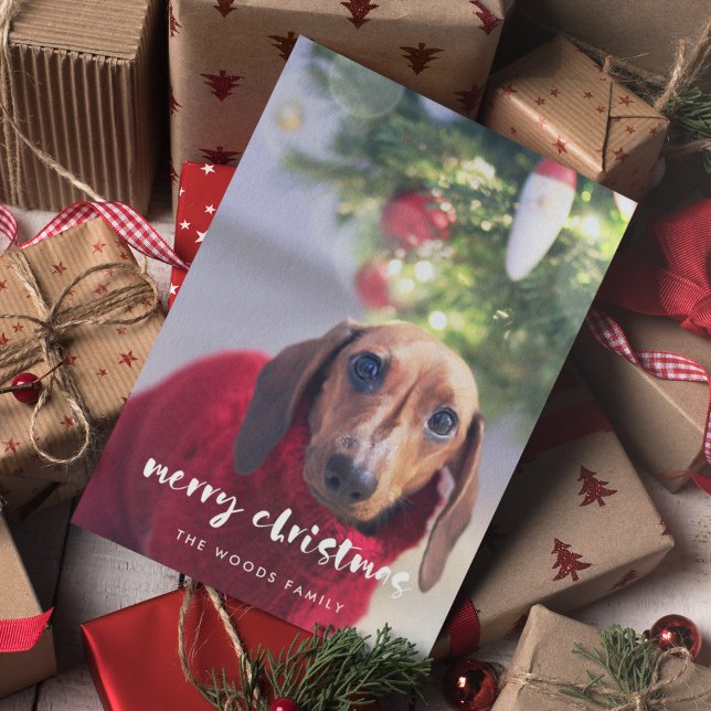 Modern God jul Photo Julkort (Skapare uppladdad)