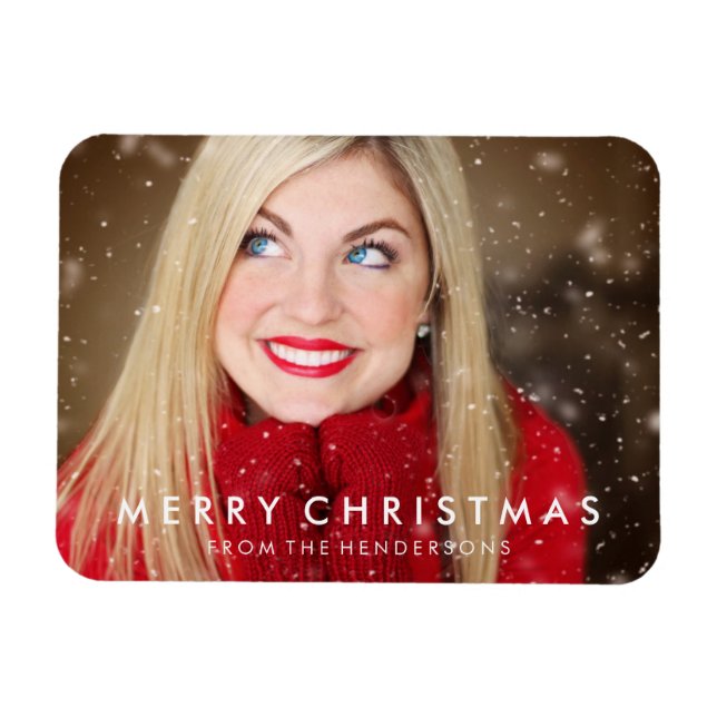 Modern God jul Photo Magnet (Horisontell)