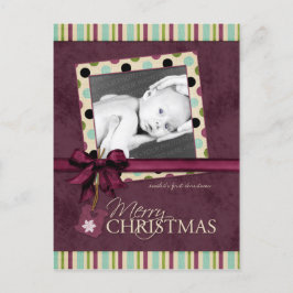 Modern God jul Polka dots-vykort Helg Vykort
