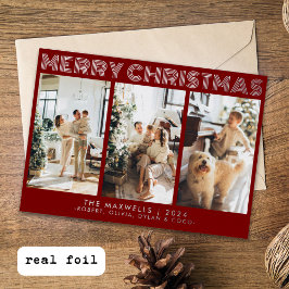 Modern God jul Red Photo