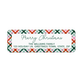 Modern God jul Returadress Returadress Etikett