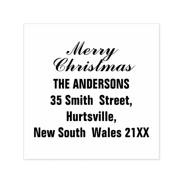 Modern God jul Självfärgande Stämpel (Design)