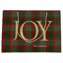 Modern God jul-skript Joy tartan red