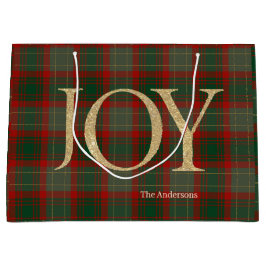 Modern God jul-skript Joy tartan red
