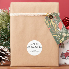 Modern God jul-skriptrunda etikett