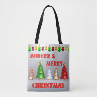 Modern God jul Tote Bag - Helgdag Design Tygkasse
