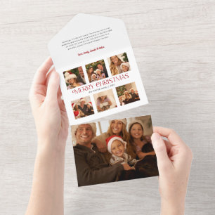 Modern God jul-typografi - multifoto