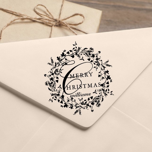 Modern God jul WildblomWAN Stämpel (Skapare uppladdad)