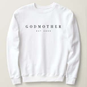 Modern Godmoder Etablerad Elegant Typografi T Shirt