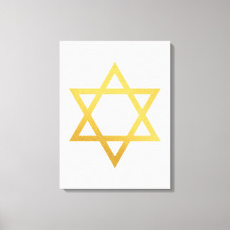 Modern Gold Jewish Wall Art - Piece 2 of 3 Canvastryck