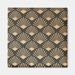 Modern Golden Gatsby mönster Magnet