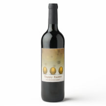 Modern Golden Påskäggs Abstrakt Flowers