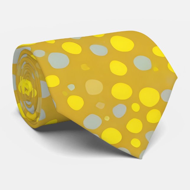 Modern Golden Polka Dot Neck Tie Slips (Rullad)