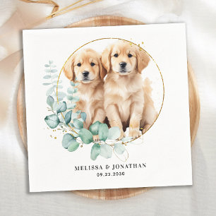 Modern Golden Retriever Anpassningsbar Pet Hund Br Pappersservett