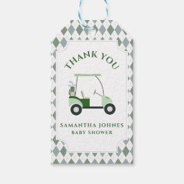 Modern Golf Baby Shower Presentetikett