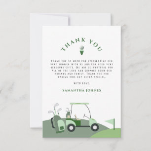 Modern Golf Baby Shower - tackkort Tack Kort