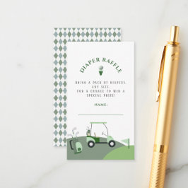 Modern Golf Baby Shower Tilläggskort