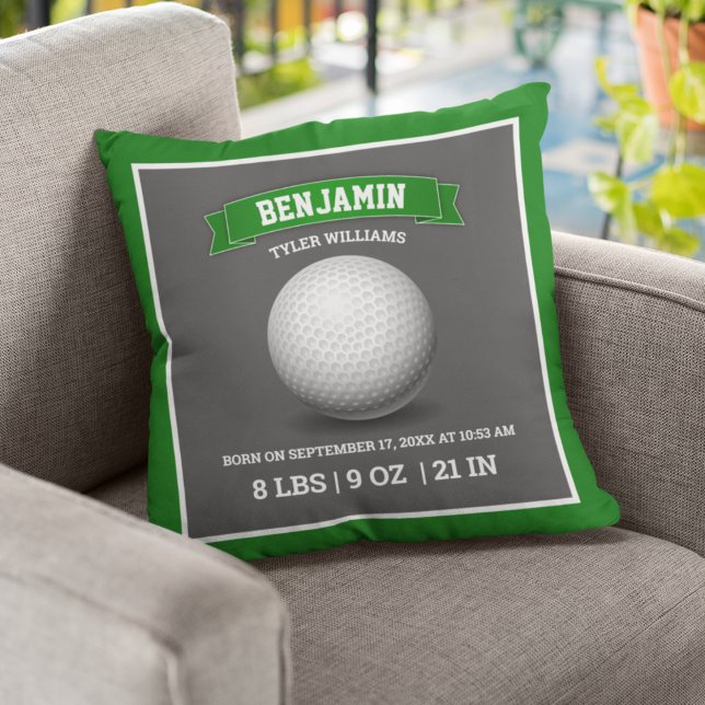 Modern Golf Boll Baby-födelseattentat Kudde (Skapare uppladdad)