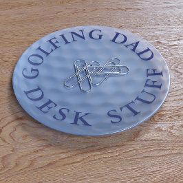Modern Golf Boll Mönster Desk Saker Trinket Tray