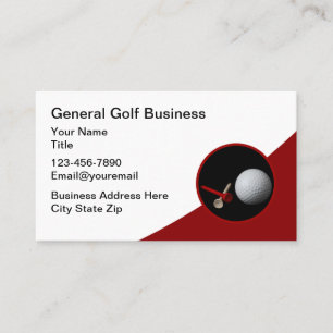 Modern Golf Theme Editable Affärskorts Visitkort
