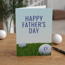 Modern golfboll golfare pappa fars dag-kort