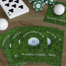 Modern Golfer Pappa Golf Klubb Spelkort