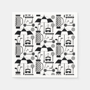 Modern Golfutrustning och tillbehör i Mönster Pappersservett