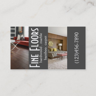 Modern goloring Hardwood Marble Construction Visitkort
