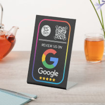 Modern Google-recensions QR-kod Företag Svart