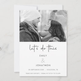 Modern gör den här fotosvarta vita Sparan på Dat Spara Datumet