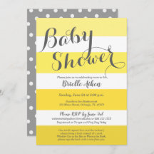 Modern görade randig gult och grått