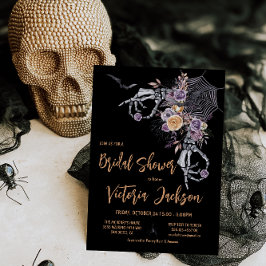 Modern Gothic Halloween Inbjudningskort för möhipp