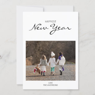 Modern Gott nytt år-fotokort Julkort