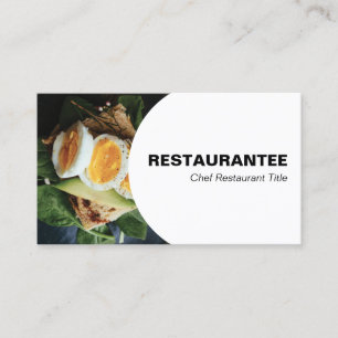 Modern gourmet kock kulinarisk visitkort