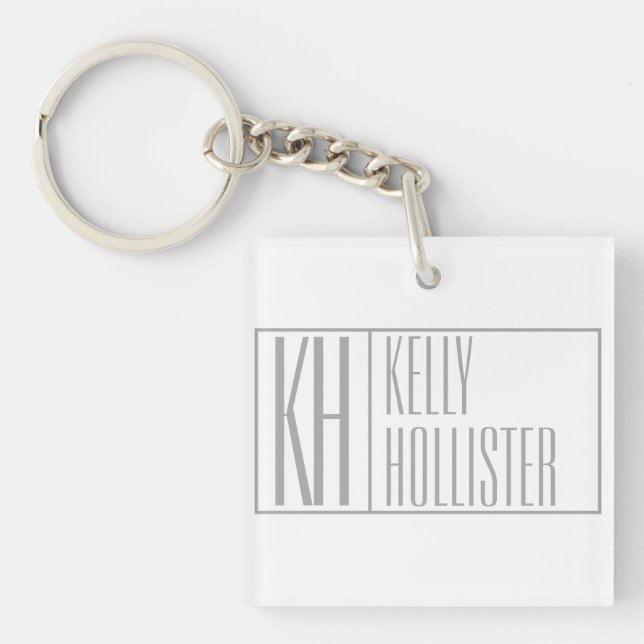Modern grå initial- och namnlogo (Framsidan)