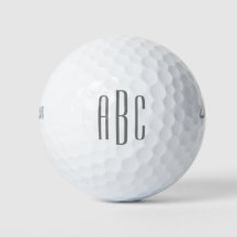 Modern Grå Minimalistisk Trebokstavsmonogram