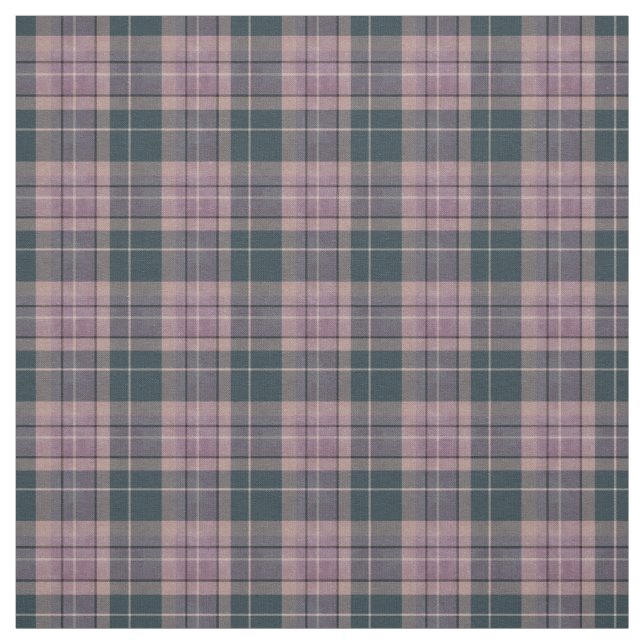 Modern grå rosa tartan tyg (Provkarta)