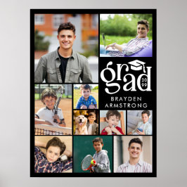 Modern Grad 10-fotomaket med fet stil Poster