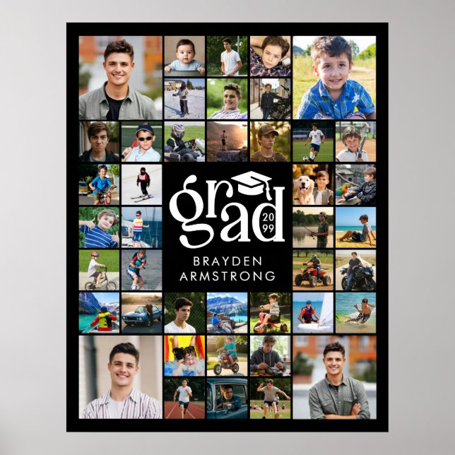 Modern Grad 42-fotomaket med fet stil Poster (Framsidan)