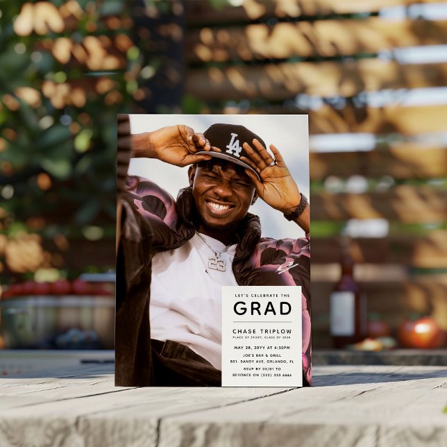 Modern GRAD Fotofest för examen Inbjudningar (Skapare uppladdad)