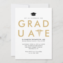 Modern Grad Medical School Doktor Studentfest Inbjudningar