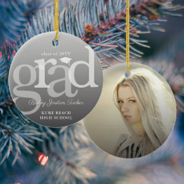 Modern GRAD Ombre Overlay Studenten Julgransprydnad Keramik