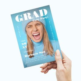 Modern Grad Party Magazine Student Studenten Inbjudningar
